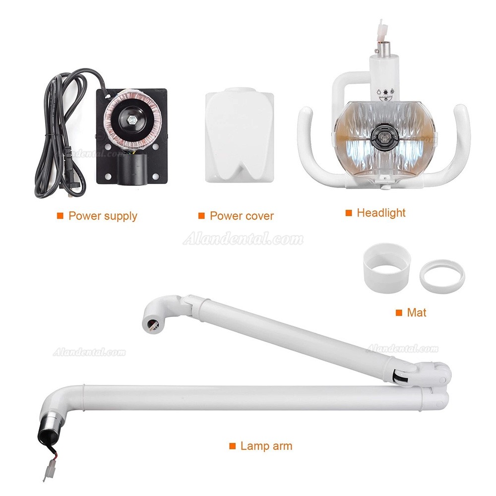 50W Dental Oral Lamp Wall Mounted Cold Light Shadowless Surgical Exam Lamp